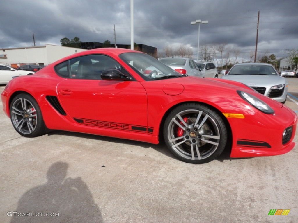 2012 Cayman R - Guards Red / Black photo #1