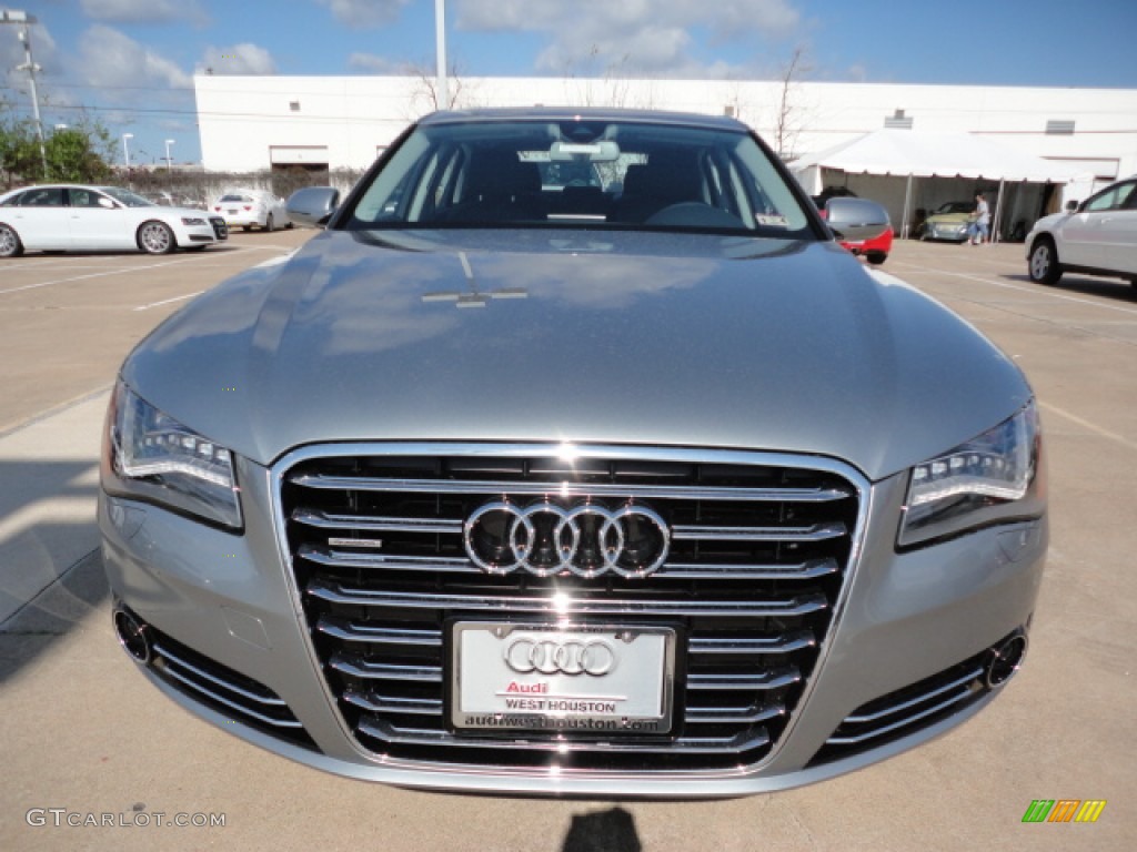 2012 A8 L 4.2 quattro - Quartz Grey Metallic / Black photo #2