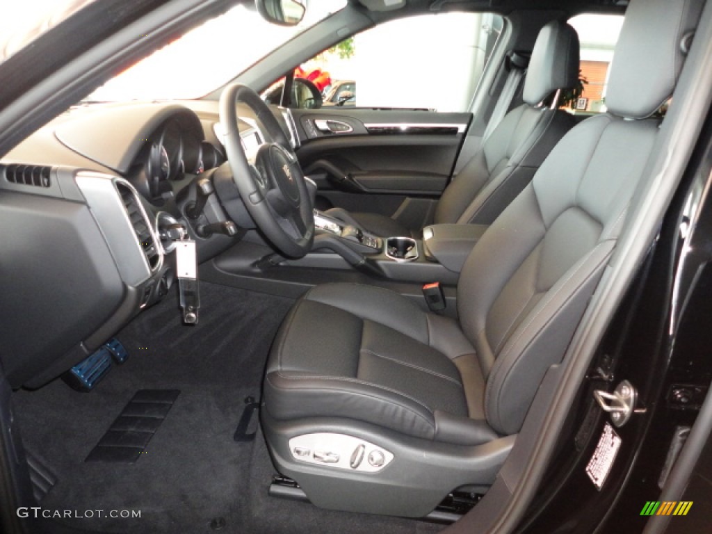 Black Interior 2012 Porsche Cayenne S Hybrid Photo #60267368