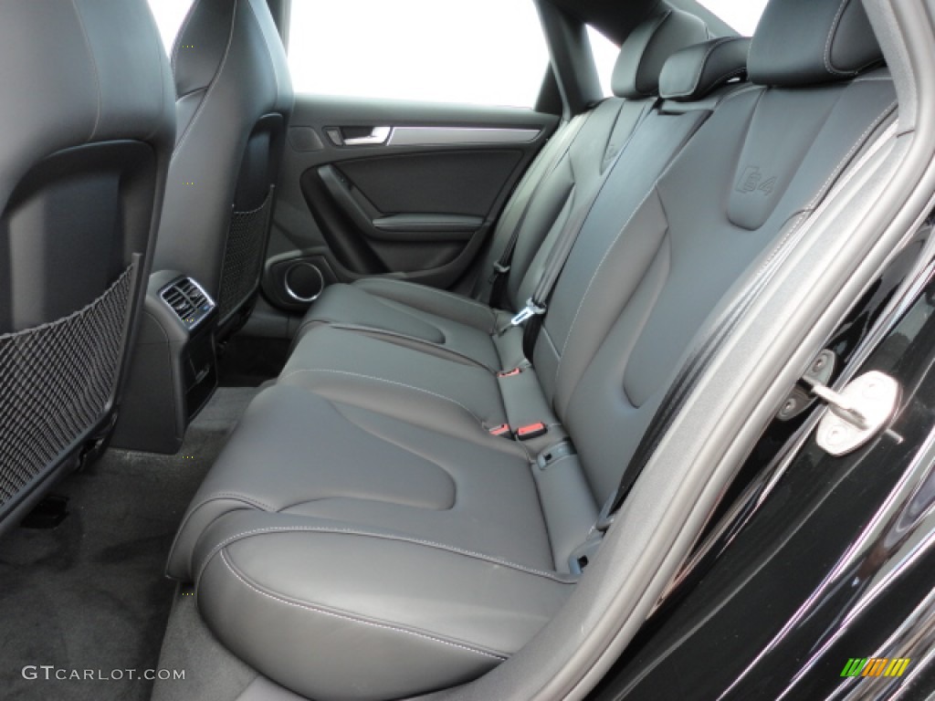 Black/Black Interior 2012 Audi S4 3.0T quattro Sedan Photo #60267548