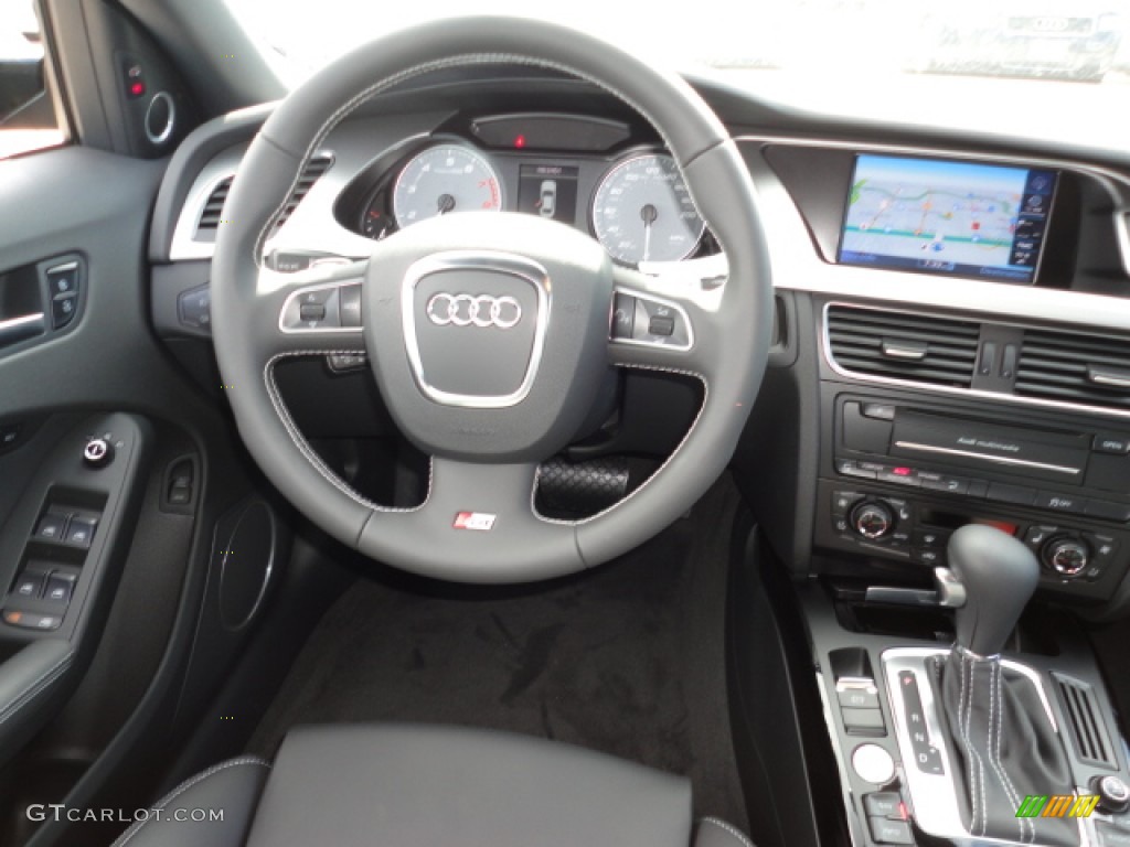 2012 Audi S4 3.0T quattro Sedan Black/Black Dashboard Photo #60267557