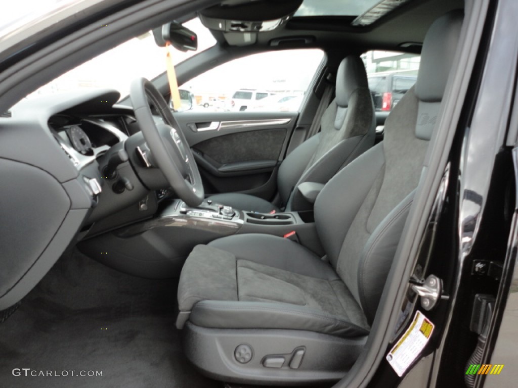 Black/Black Interior 2012 Audi S4 3.0T quattro Sedan Photo #60267611