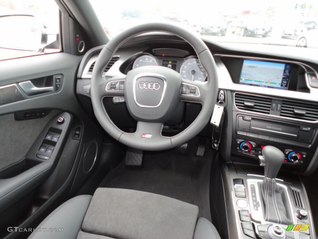 2012 Audi S4 3.0T quattro Sedan Black/Black Dashboard Photo #60267629