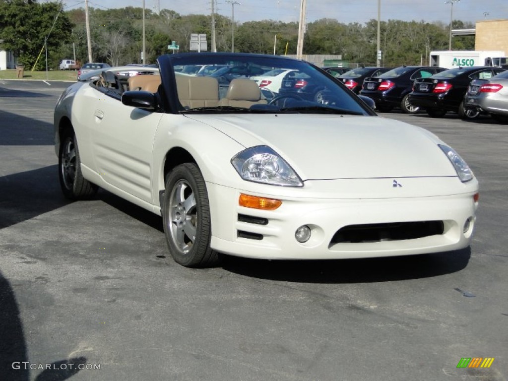 2003 Eclipse Spyder GS - Dover White Pearl / Sand Blast photo #3