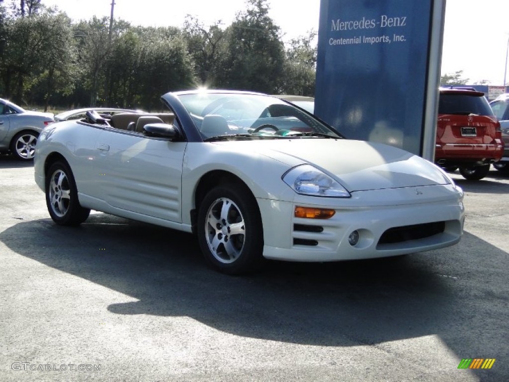 2003 Eclipse Spyder GS - Dover White Pearl / Sand Blast photo #12