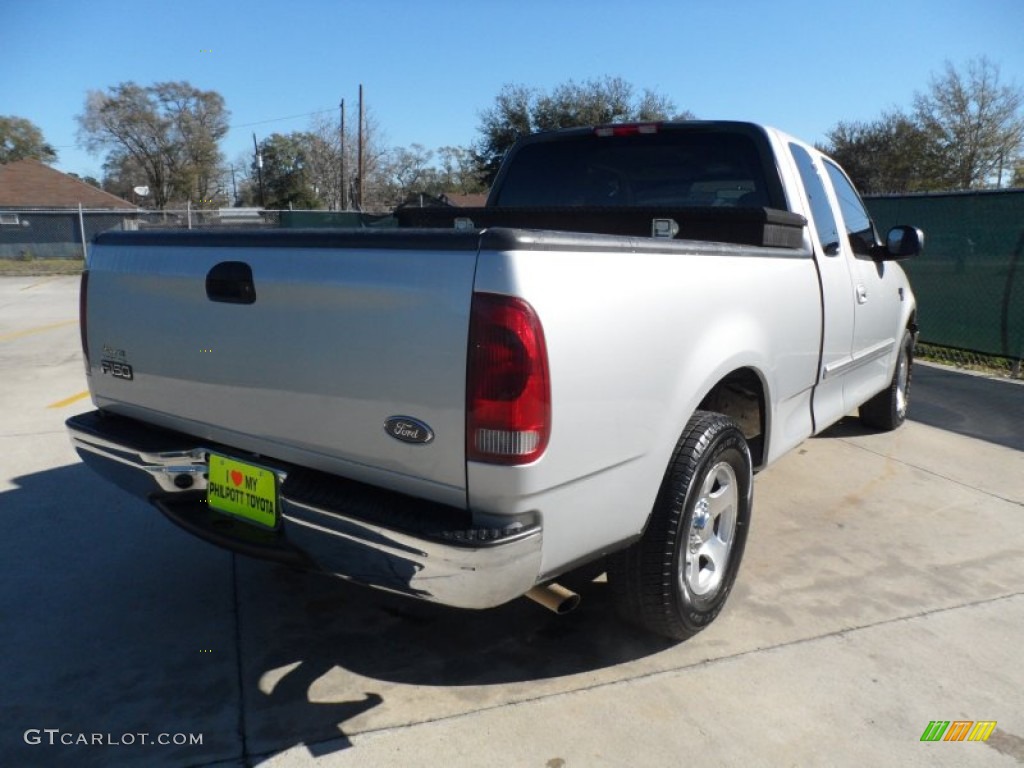 2002 F150 XLT SuperCab - Silver Metallic / Medium Graphite photo #3