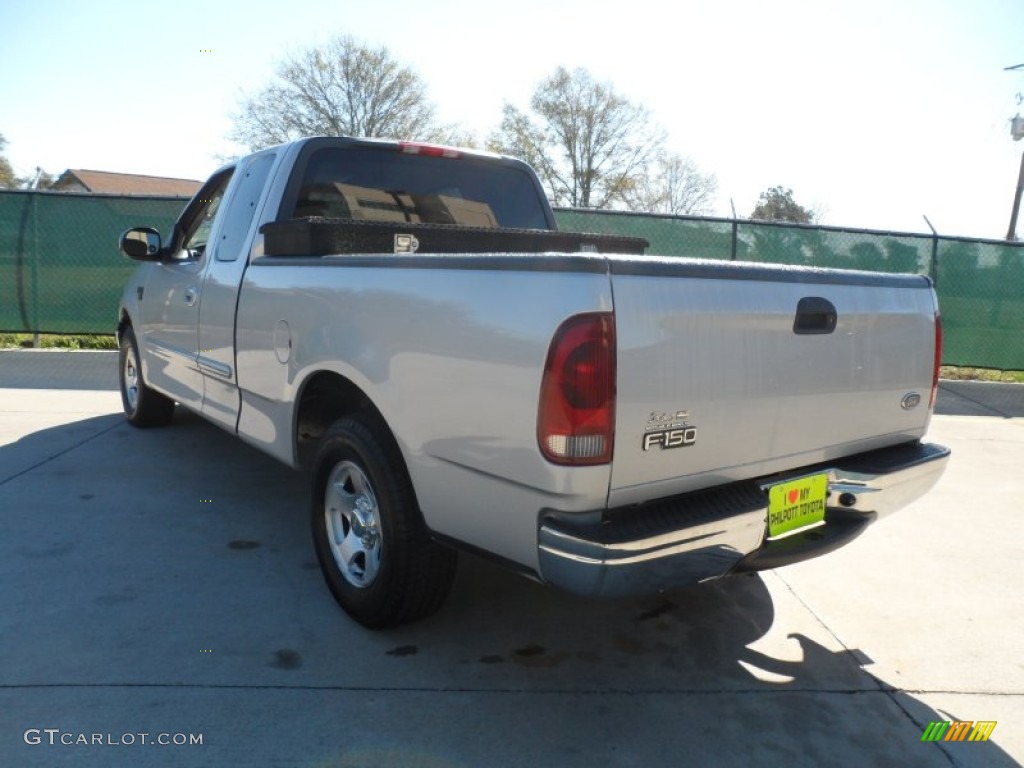 2002 F150 XLT SuperCab - Silver Metallic / Medium Graphite photo #5