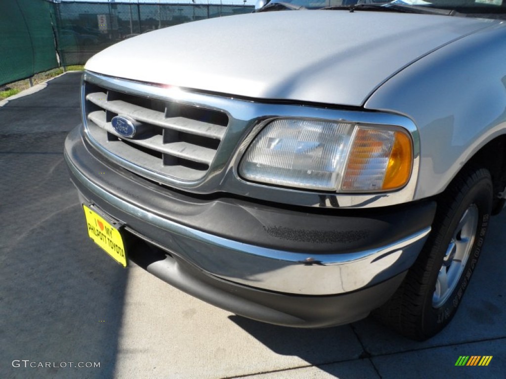 2002 F150 XLT SuperCab - Silver Metallic / Medium Graphite photo #11