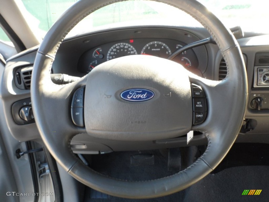 2002 F150 XLT SuperCab - Silver Metallic / Medium Graphite photo #40