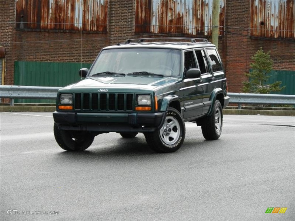2001 Cherokee Sport - Forest Green Pearlcoat / Agate photo #1