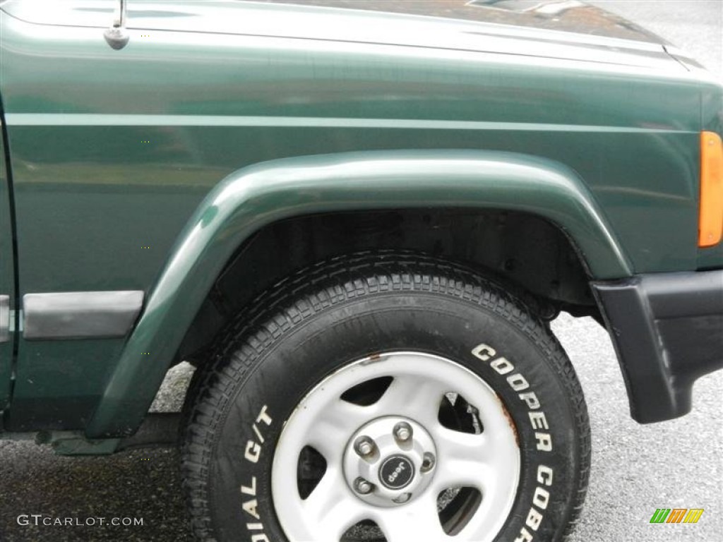 2001 Cherokee Sport - Forest Green Pearlcoat / Agate photo #28