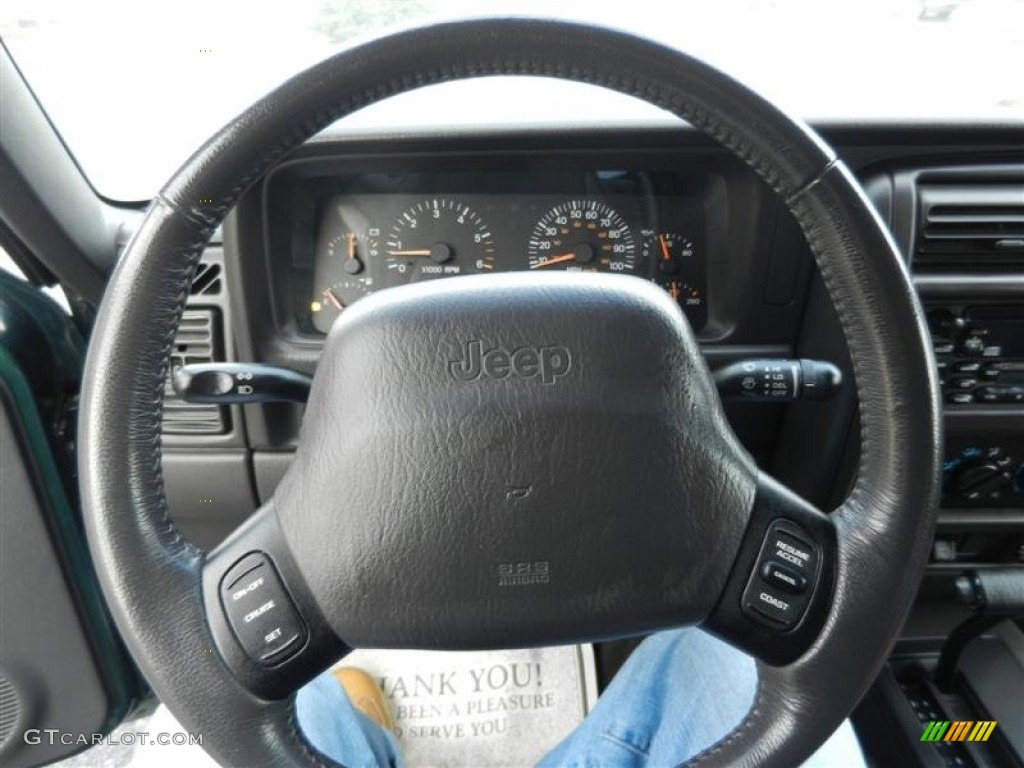 2001 Jeep Cherokee Sport Agate Steering Wheel Photo #60272624
