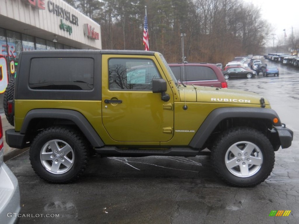 Rescue Green Metallic 2007 Jeep Wrangler Rubicon 4x4 Exterior Photo #60273322
