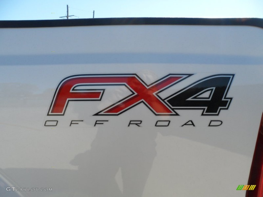 2012 F250 Super Duty Lariat Crew Cab 4x4 - White Platinum Metallic Tri-Coat / Black photo #19