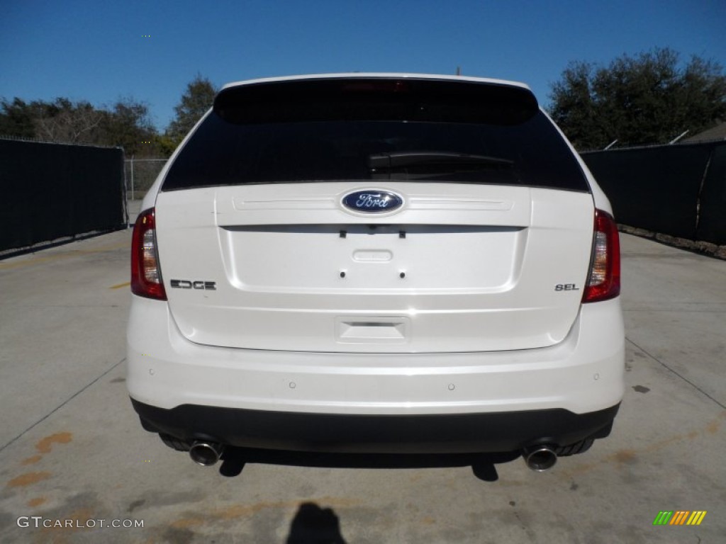 2012 Edge SEL - White Platinum Metallic Tri-Coat / Medium Light Stone photo #4