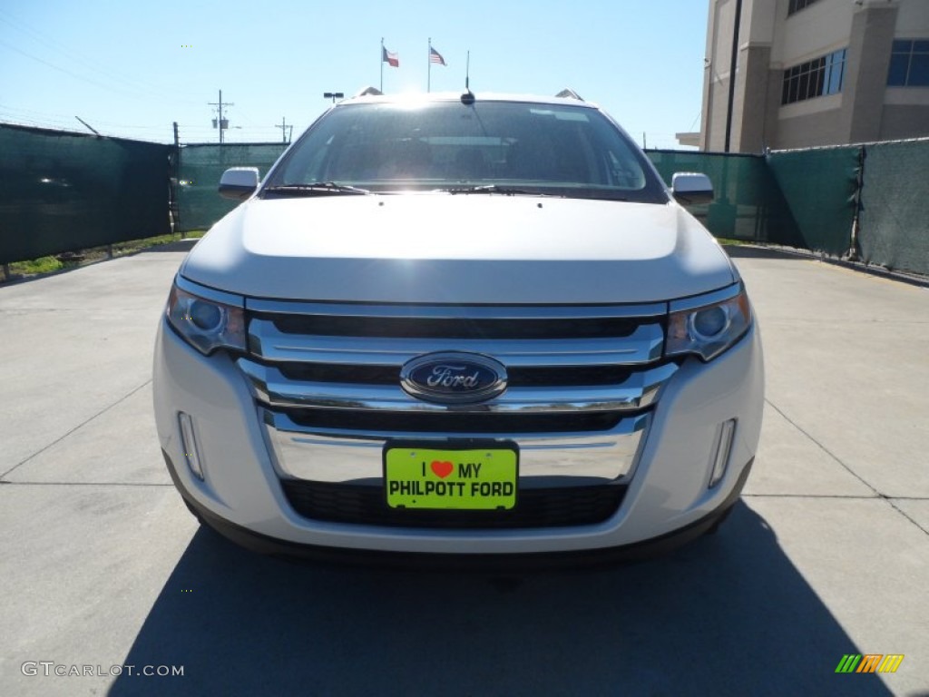 2012 Edge SEL - White Platinum Metallic Tri-Coat / Medium Light Stone photo #8