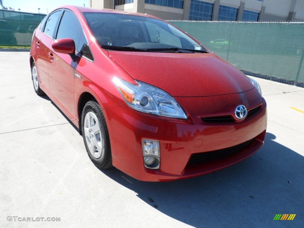 2011 Prius Hybrid II - Barcelona Red Metallic / Bisque photo #1