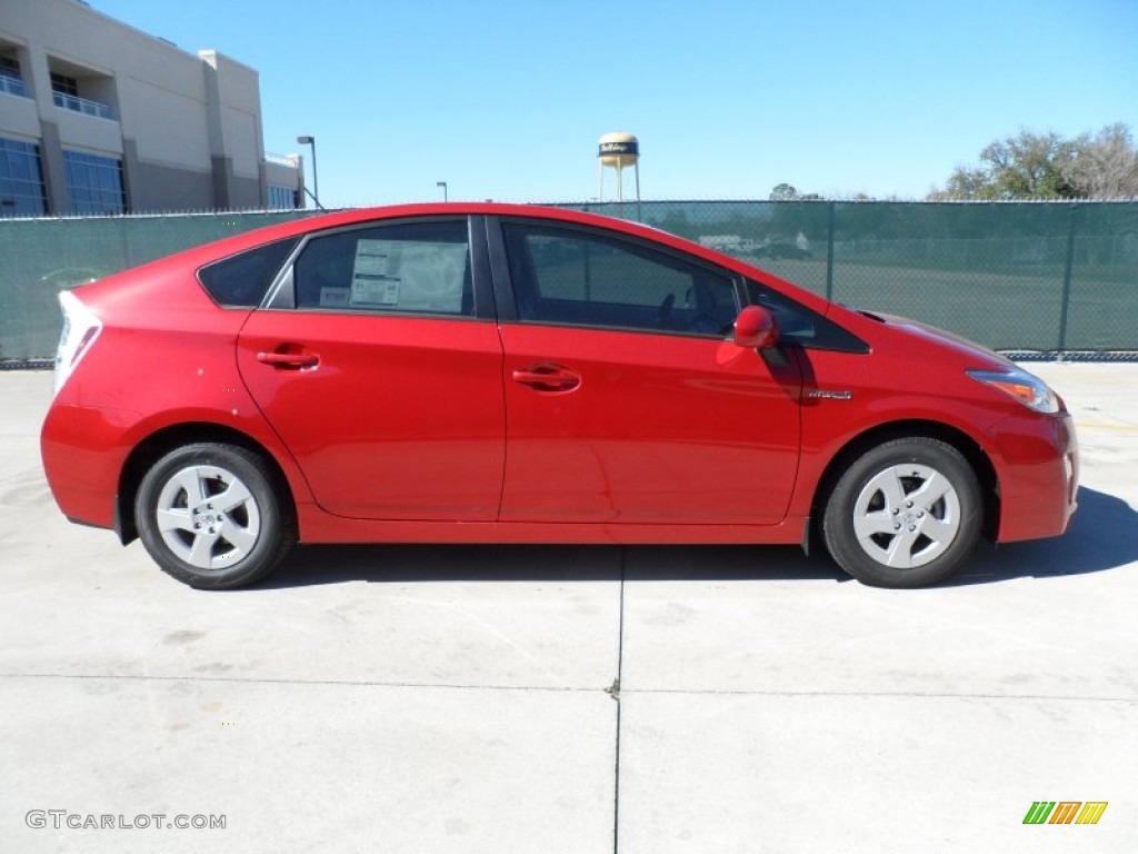 2011 Prius Hybrid II - Barcelona Red Metallic / Bisque photo #2