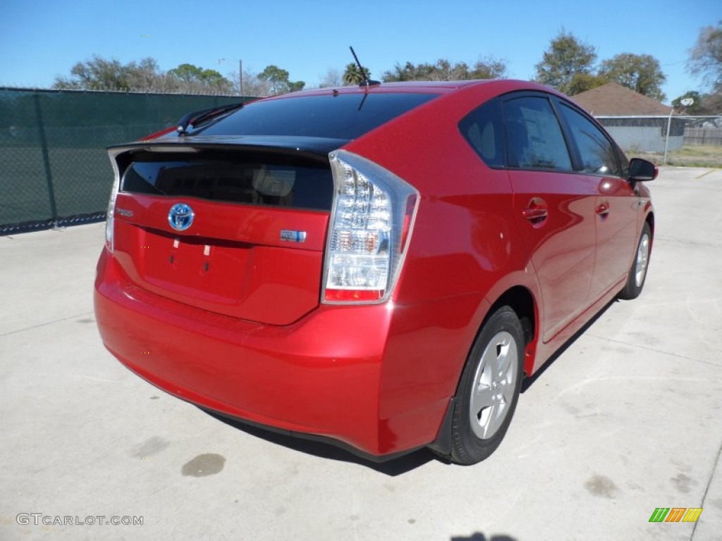 2011 Prius Hybrid II - Barcelona Red Metallic / Bisque photo #3