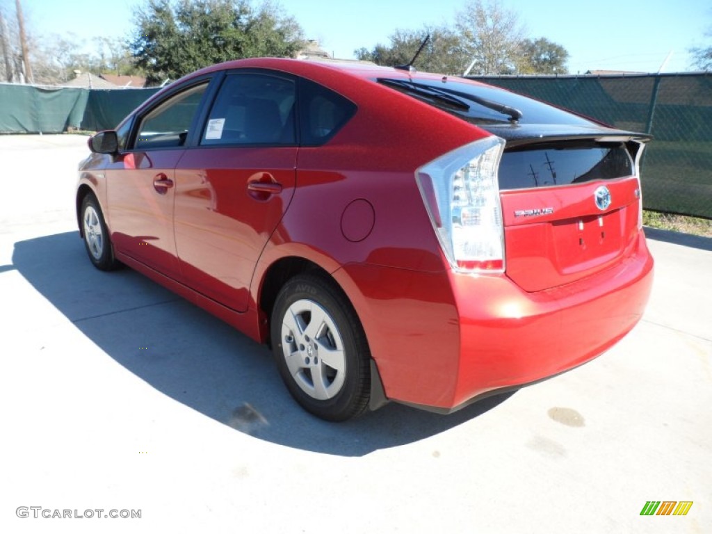 2011 Prius Hybrid II - Barcelona Red Metallic / Bisque photo #5