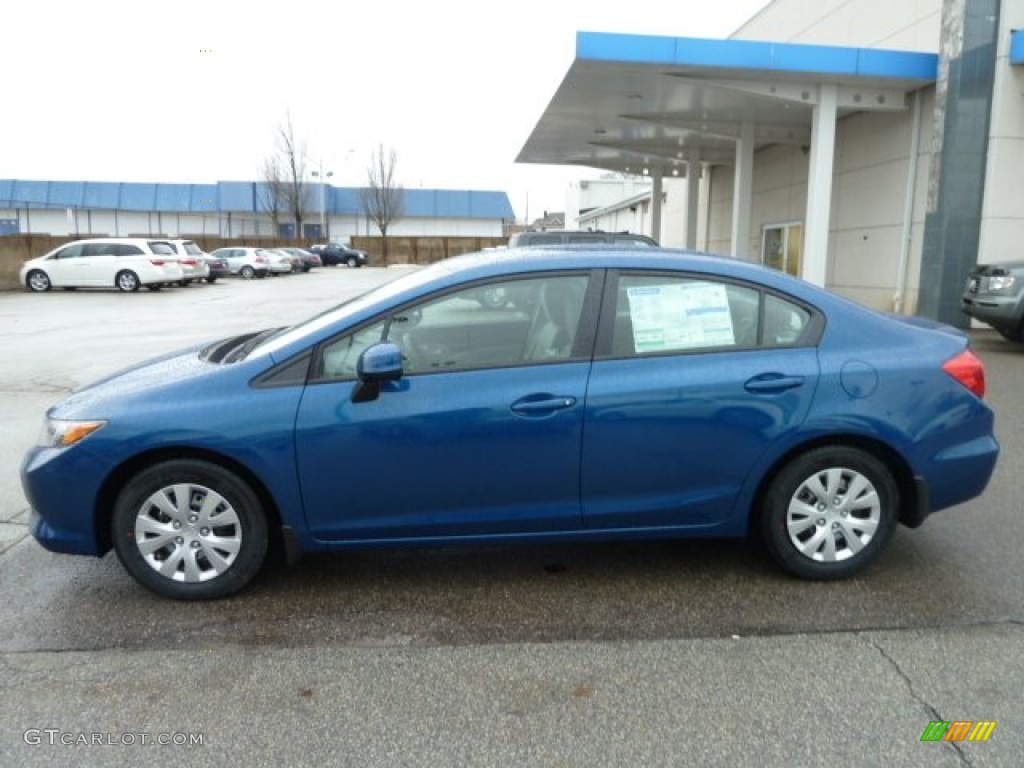 Dyno Blue Pearl 2012 Honda Civic LX Sedan Exterior Photo #60276895