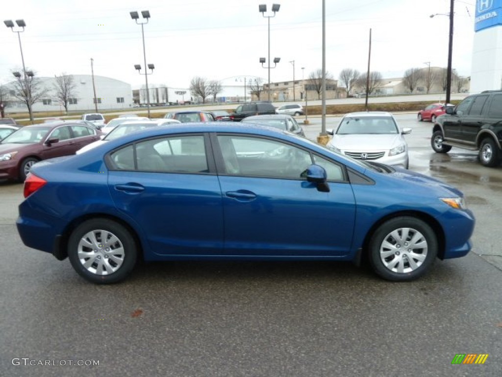 Dyno Blue Pearl 2012 Honda Civic LX Sedan Exterior Photo #60276929