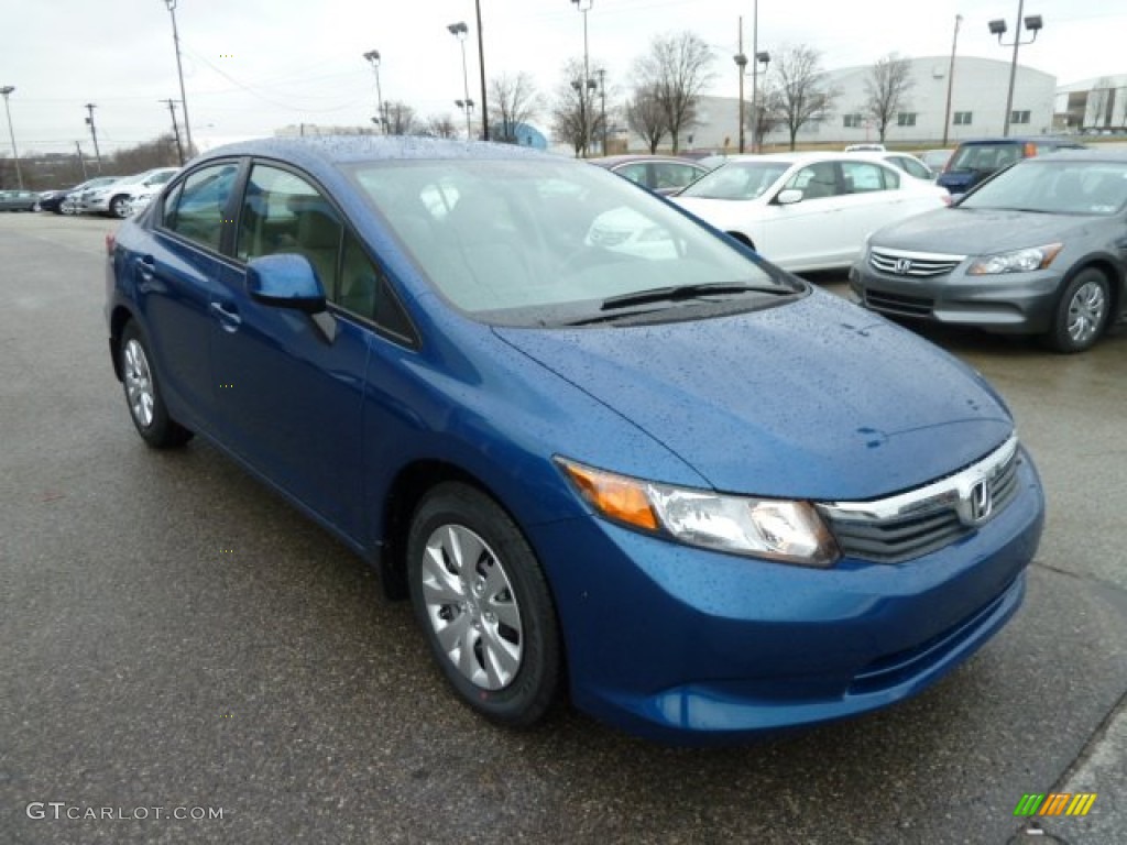 Dyno Blue Pearl 2012 Honda Civic LX Sedan Exterior Photo #60276940