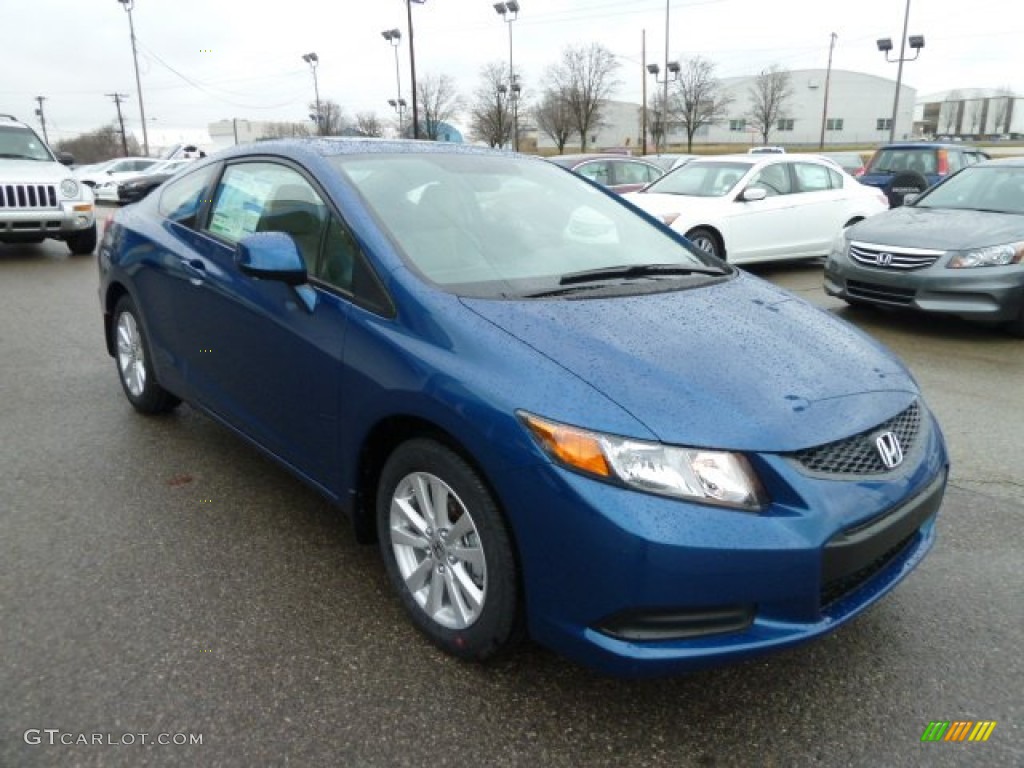 Dyno Blue Pearl 2012 Honda Civic EX-L Coupe Exterior Photo #60277112