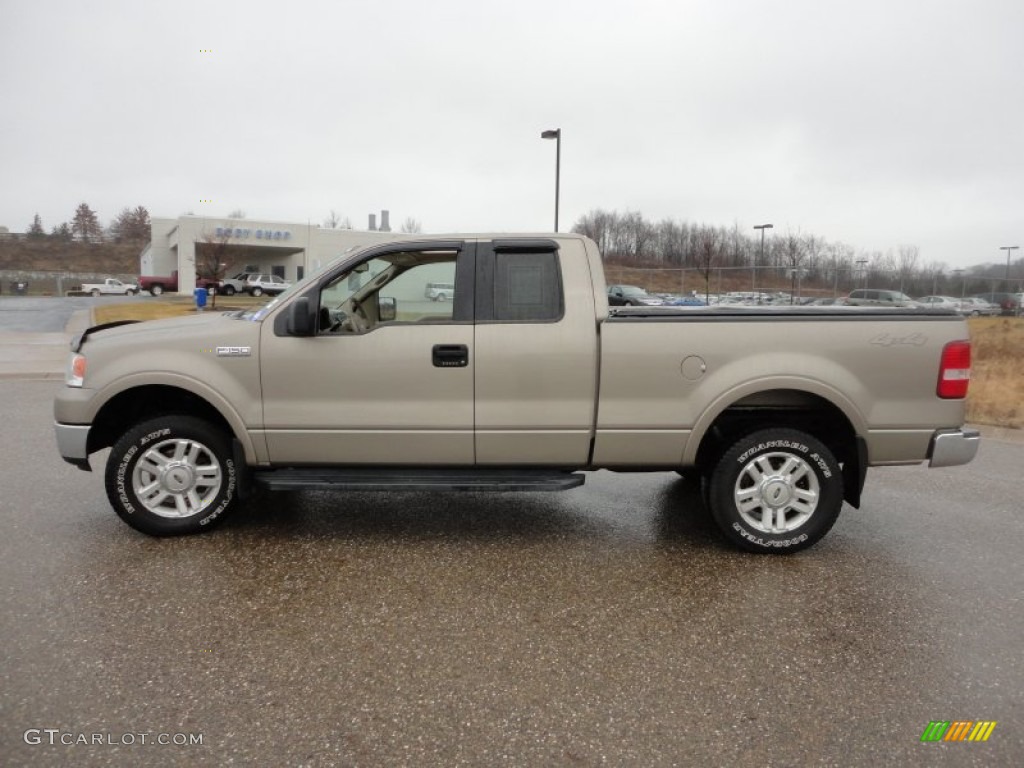 2004 F150 Lariat SuperCab 4x4 - Arizona Beige Metallic / Tan photo #19