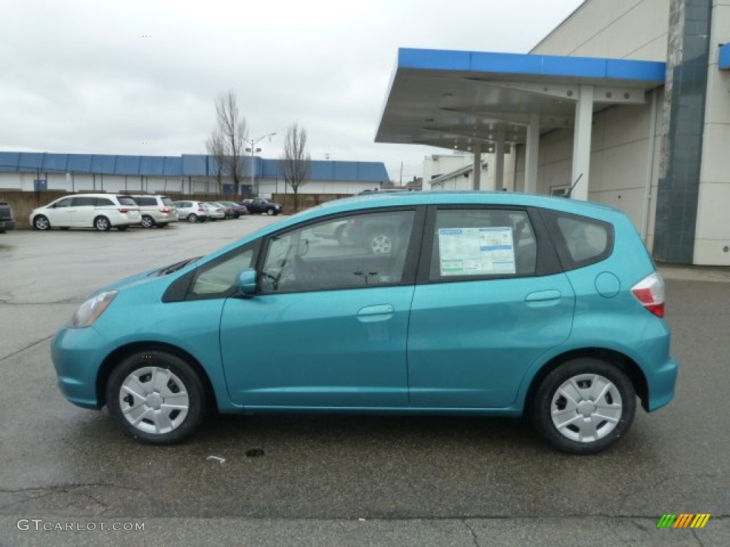 Blue Raspberry Metallic 2012 Honda Fit Standard Fit Model Exterior Photo #60277394