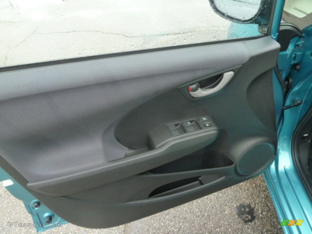 2012 Honda Fit Standard Fit Model Gray Door Panel Photo #60277472