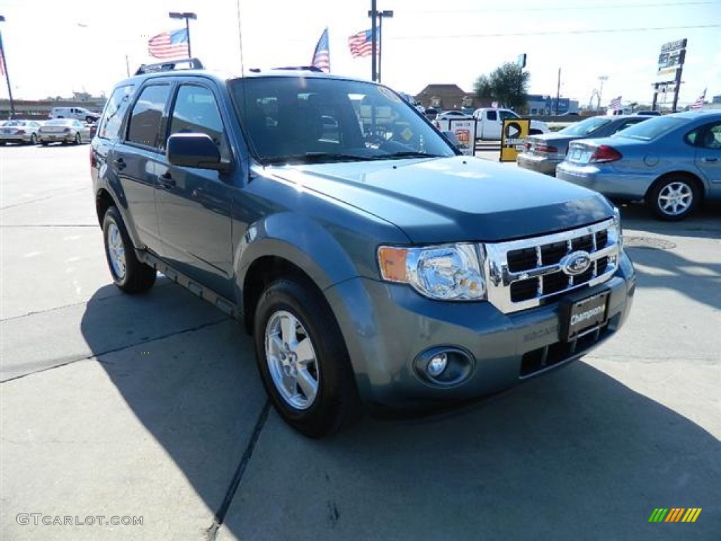 2010 Escape XLT - Steel Blue Metallic / Charcoal Black photo #3