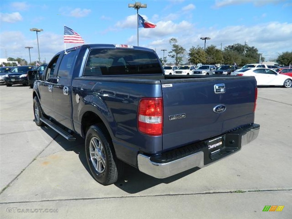 2006 F150 XLT SuperCrew - Medium Wedgewood Blue Metallic / Medium/Dark Flint photo #7