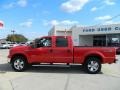 2006 Red Clearcoat Ford F250 Super Duty Lariat Crew Cab 4x4  photo #8