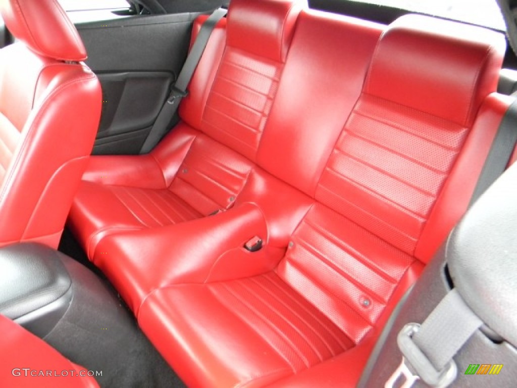2007 Mustang GT Premium Convertible - Redfire Metallic / Black/Red photo #7