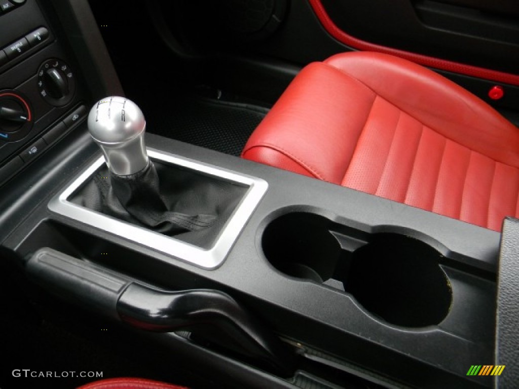 2007 Mustang GT Premium Convertible - Redfire Metallic / Black/Red photo #12