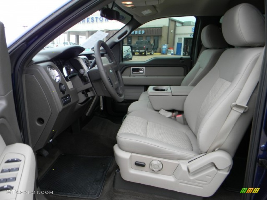 2010 F150 XLT SuperCrew - Dark Blue Pearl Metallic / Medium Stone photo #7