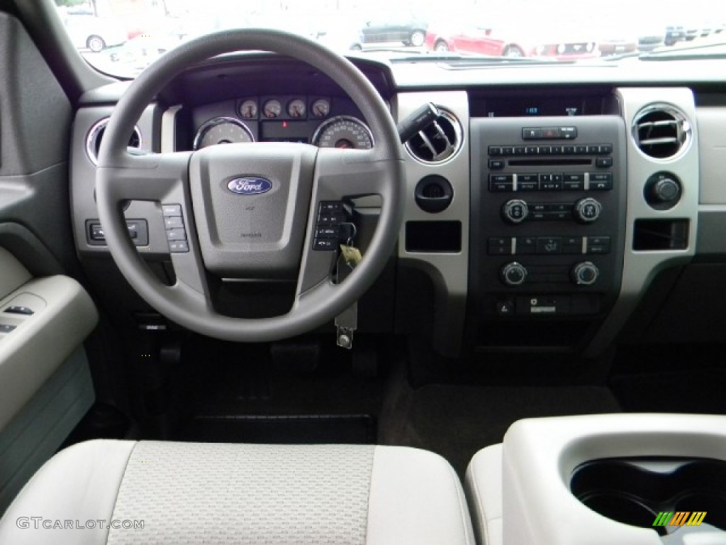 2010 F150 XLT SuperCrew - Dark Blue Pearl Metallic / Medium Stone photo #9