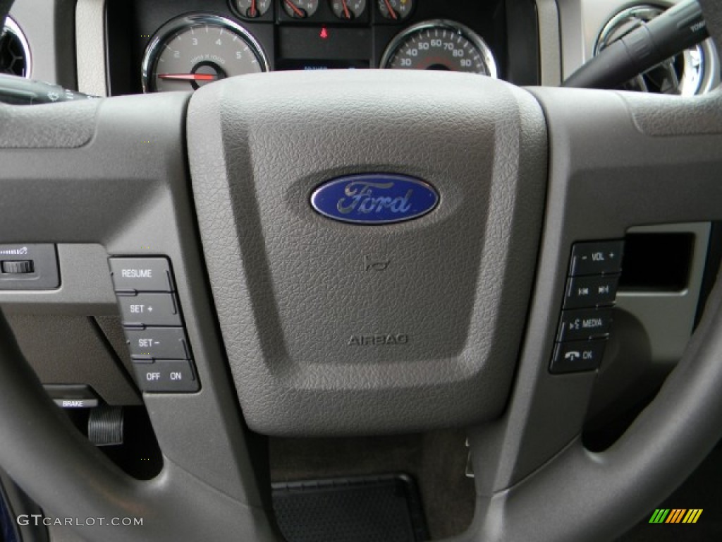2010 F150 XLT SuperCrew - Dark Blue Pearl Metallic / Medium Stone photo #11