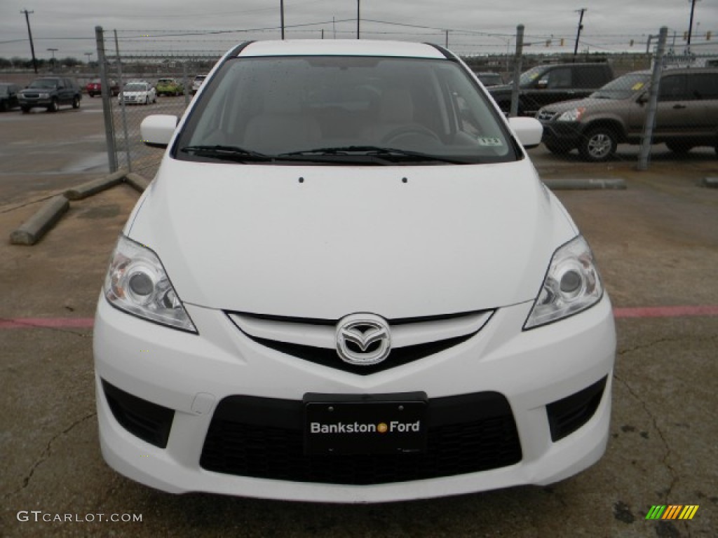 2008 MAZDA5 Sport - Crystal White / Sand photo #2