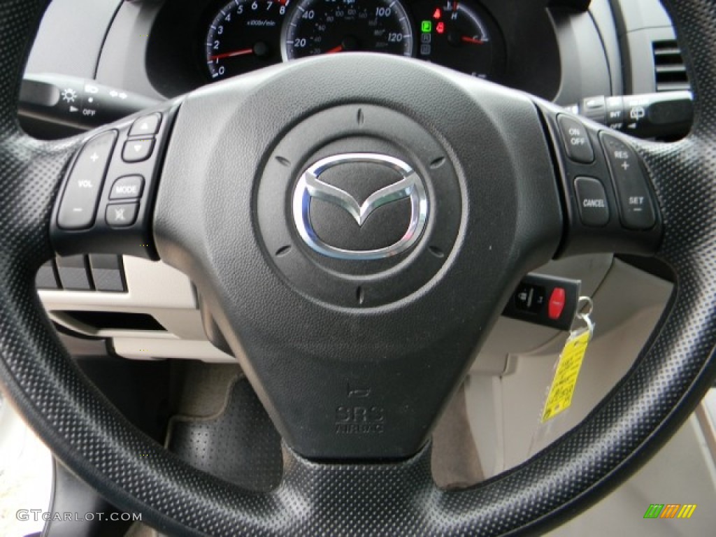 2008 MAZDA5 Sport - Crystal White / Sand photo #11