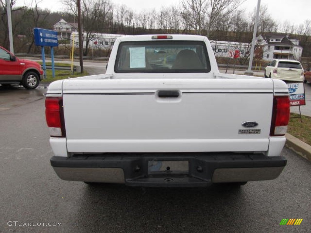 2000 Ranger XLT Regular Cab - Oxford White / Medium Prairie Tan photo #3
