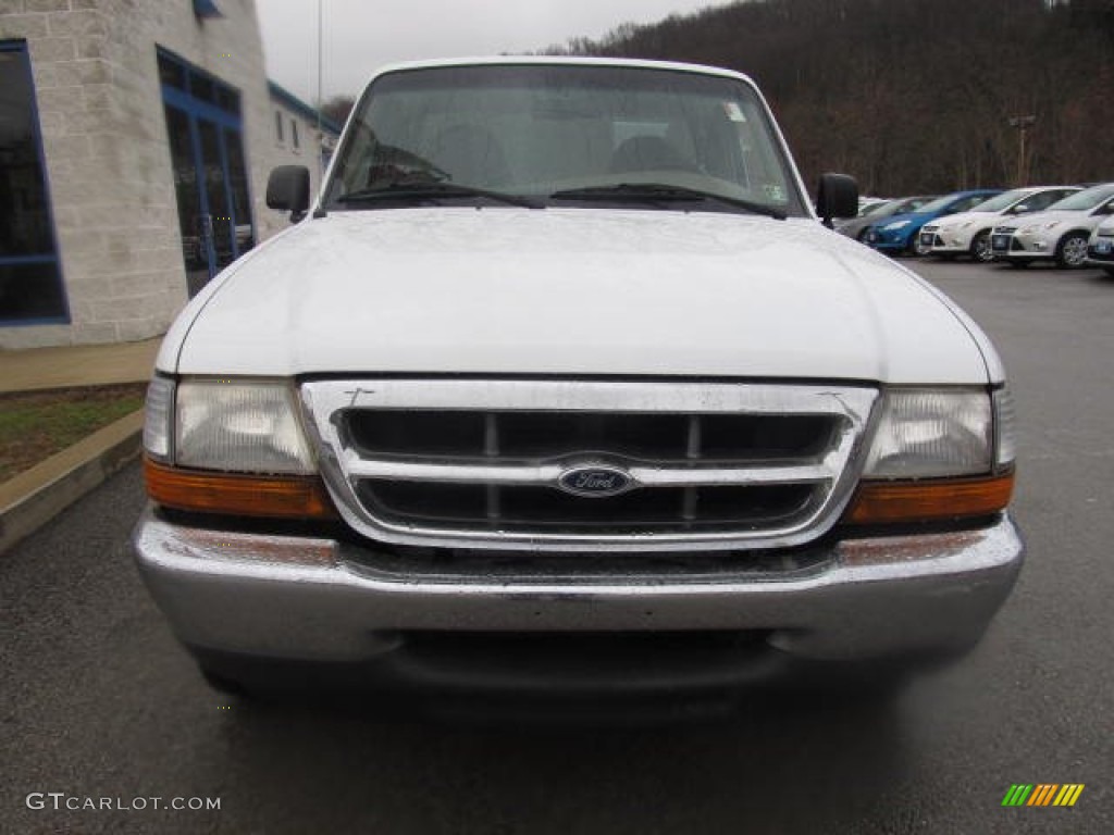 2000 Ranger XLT Regular Cab - Oxford White / Medium Prairie Tan photo #6