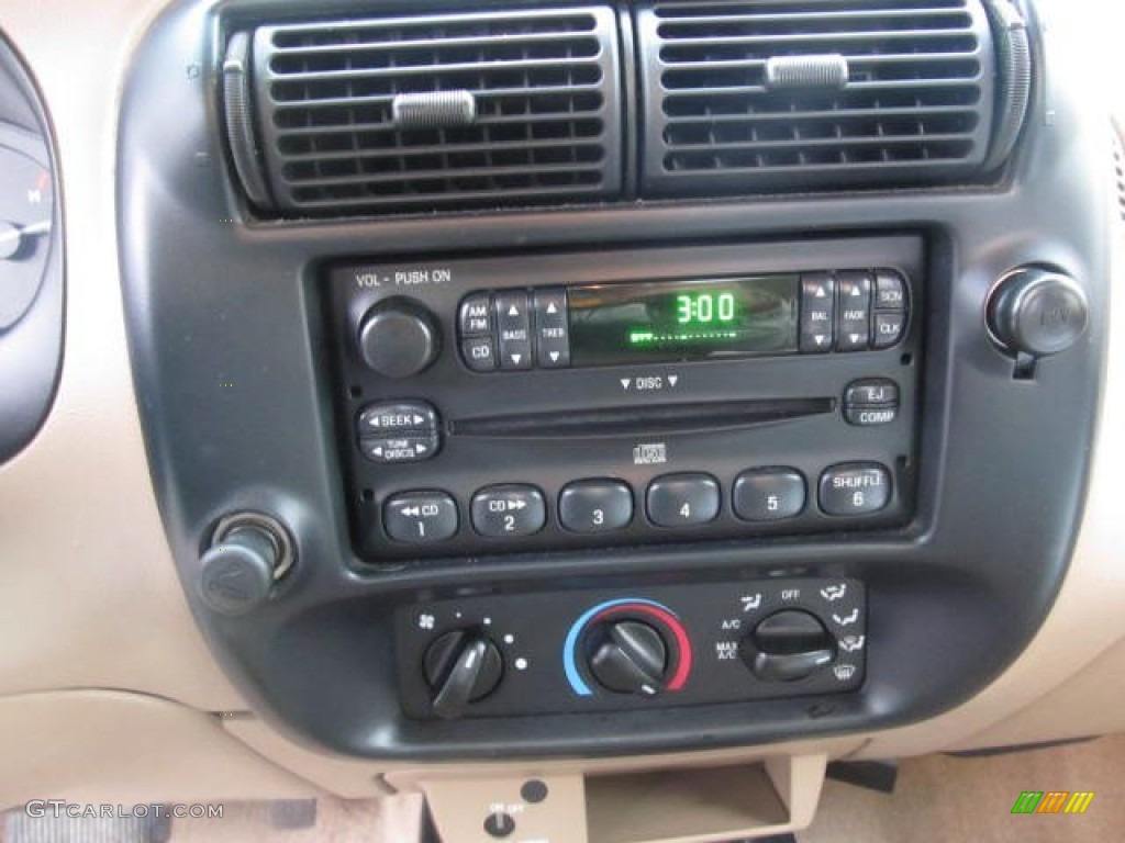 2000 Ranger XLT Regular Cab - Oxford White / Medium Prairie Tan photo #10