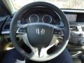 Ivory 2012 Honda Accord EX-L Coupe Steering Wheel