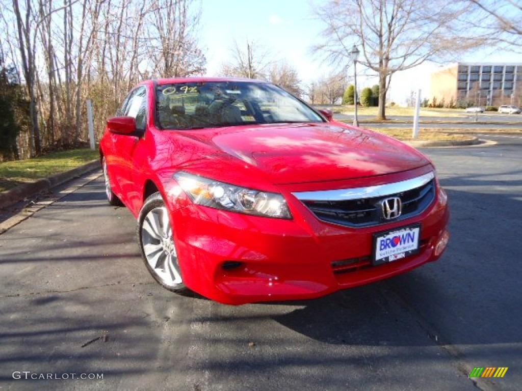 2012 Accord EX-L Coupe - San Marino Red / Ivory photo #1
