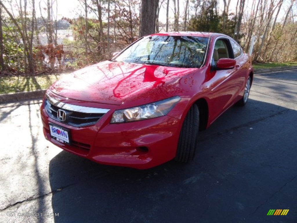 2012 Accord EX-L Coupe - San Marino Red / Ivory photo #3