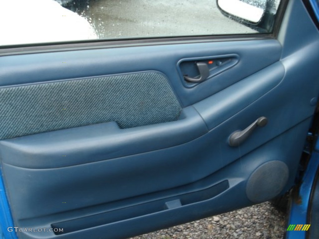 1995 S10 LS Extended Cab 4x4 - Bahama Blue Metallic / Gray photo #10