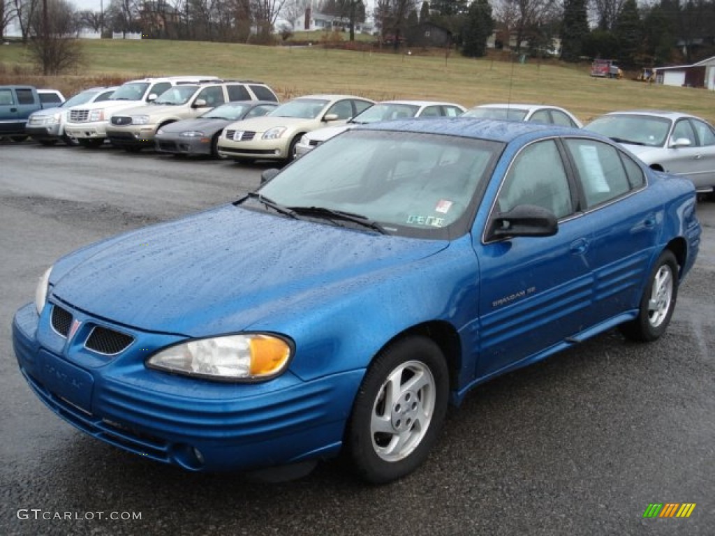 2000 Grand Am SE Sedan - Medium Gulf Blue Metallic / Dark Pewter photo #1