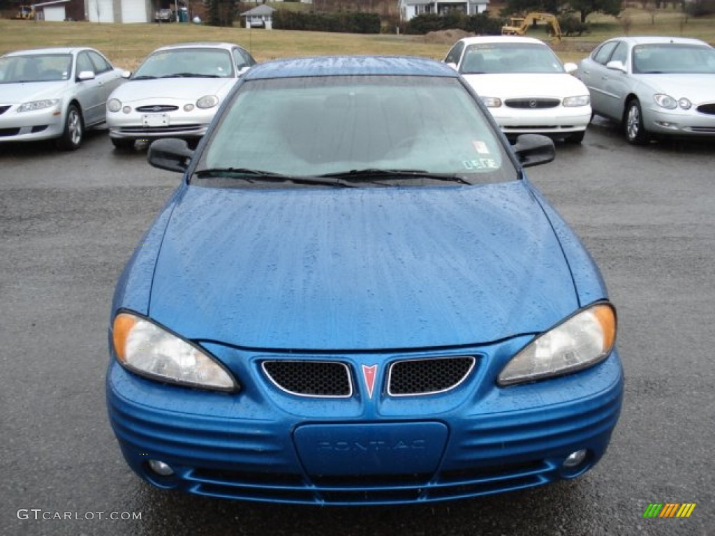 2000 Grand Am SE Sedan - Medium Gulf Blue Metallic / Dark Pewter photo #2